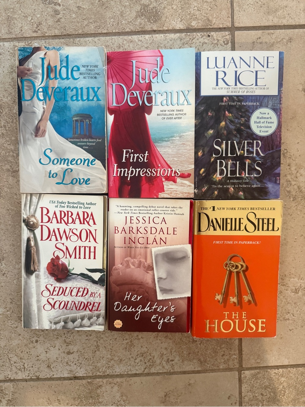 6 Assorted  Paperback Books